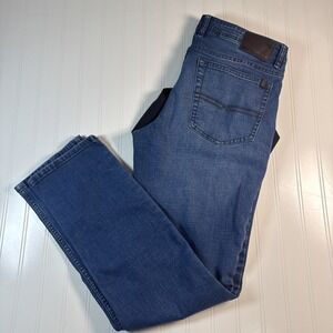 Buffalo David Bitton Jackson Jeans Mens 34x34 Blue Straight Stretch Denim Pants